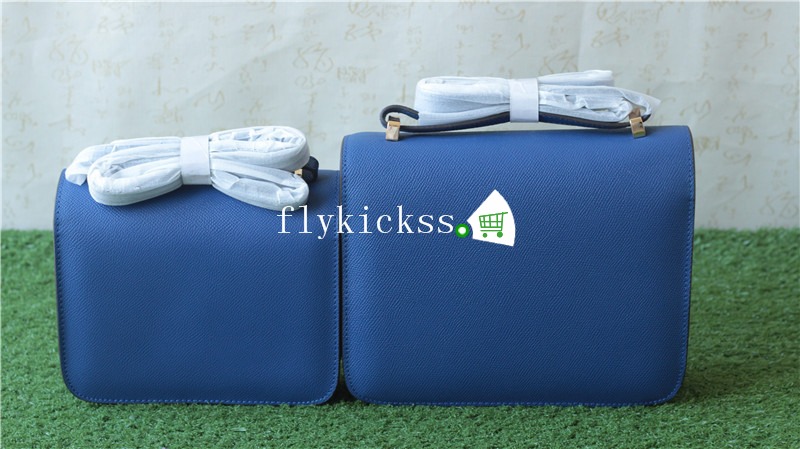 Hermes Blue Shoulder Bag 24inches